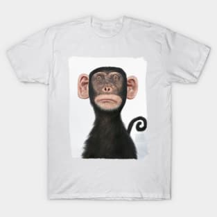 Disinterested Monkey without Drawing T-Shirt